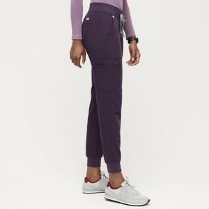 BNWT Figs Purple Shadow Zamora Joggers Scrub Pants Size Small